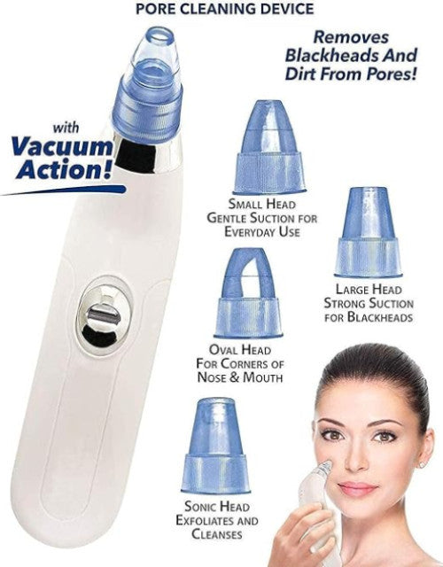 Derma Suction Blackhead Remover Vacuum Pimple Sucker Tool For Men And Women